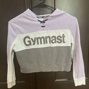 Justice gymnast hoodie size 8